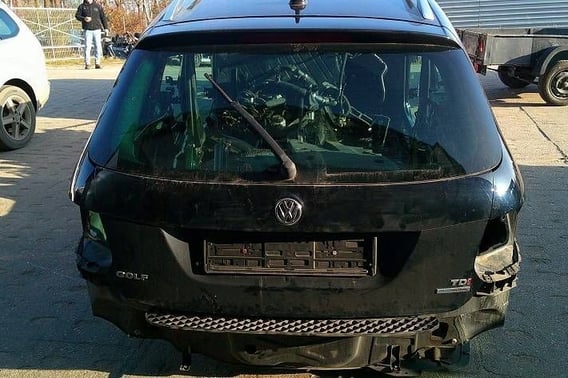 VW GOLF VI KOMBI KLAPA BAGAŻNIKA TYŁ LC5M BDB