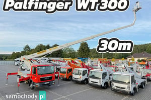 MAN TGL 7.150 Zwyżka Wumag-Palfinger WT300 wysięg 30m-bok 20m+Pilot Ciężarowe 2014
