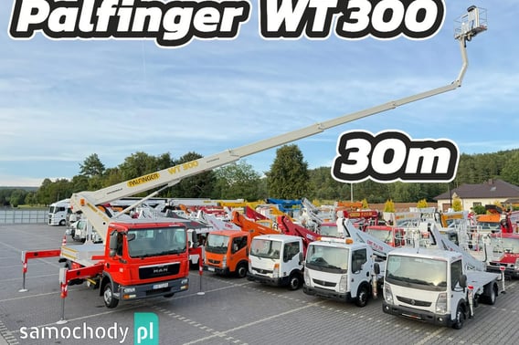 MAN TGL 7.150 Zwyżka Wumag-Palfinger WT300 wysięg 30m-bok 20m+Pilot Ciężarowe 2014