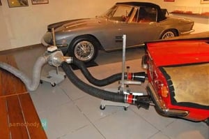 Mobilny odciąg spalin / wyciąg spalin / odsysacz spalin
