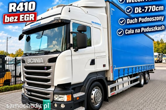 Scania R410 bez EGR Zabudowa Wecon Firana DŁ-770cm  Dach Podnoszony Ciężarowe 2015