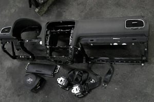 VW GOLF VI KONSOLA AIRBAG X3 PASY ORYGINAŁ