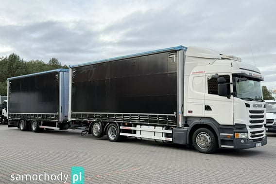 Scania R410 bez EGR Zabudowy Wecon 120m Dach Podnoszony Zestaw Tandem Ciężarowe 2014