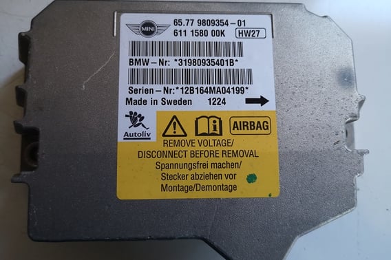 MINI COUNTRYMAN R60S MODUŁ SENSOR PODUSZEK 9809354-01