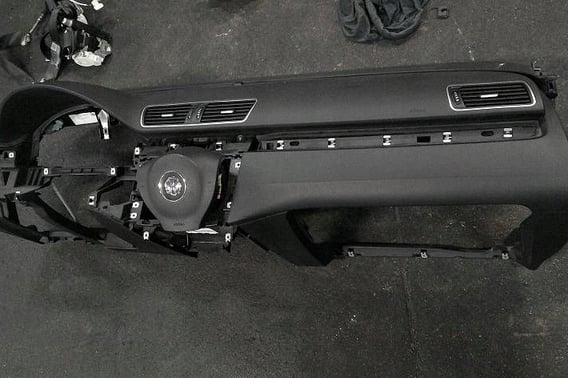 VW PASSAT B7 KONSOLA AIRBAG X2 PASY X2 ORYGINAŁ