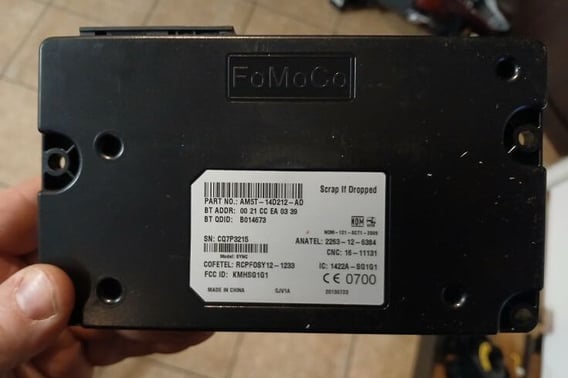 FORD FIESTA MK7 C-MAX MK2 MODUŁ BLUETOOTH AM5T-14D212-AD