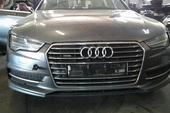 AUDI A7 S7 4G S-LINE MASKA ZDERZAK BŁOTNIKI LAMPY LED PAS PRZÓD LZ7S