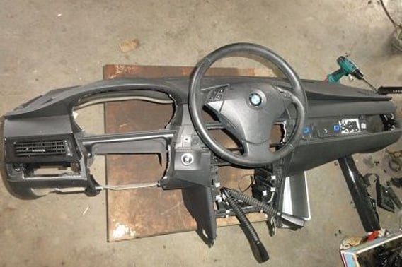 BMW E60 E61 LIFT KONSOLA AIRBAG NAPINACZE KPL ORYG