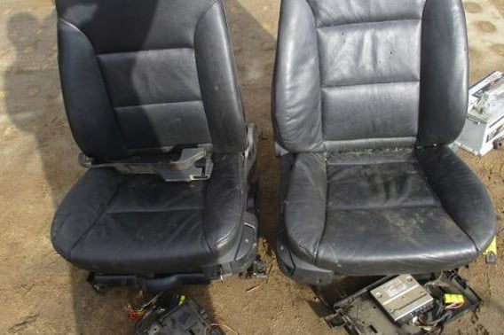 BMW E61 M-PAKIET FOTELE KANAPA SKÓRA MONITORY KPL
