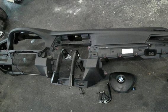 BMW 5 F10 F11 KONSOLA AIRBAG X2 NAPINACZE X3 KOMPLET ORYGINAŁ DEMONTAŻ