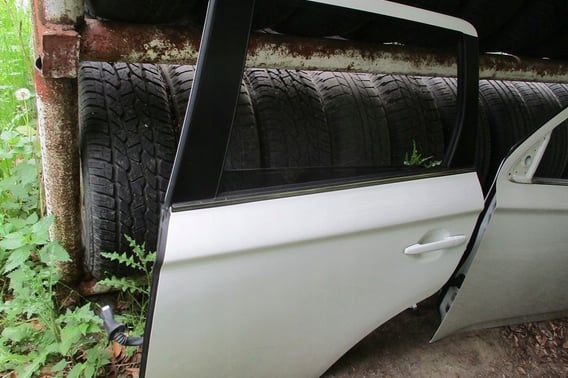 MITSUBISHI OUTLANDER III FL DRZWI TYŁ PRAW/LEW W37