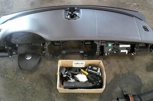 JAGUAR XF X250 Lift KONSOLA AIRBAG X2 PASY X2 SKÓRA ORYGINAŁ DEMONTAŻ