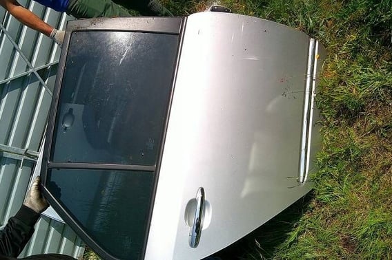 KIA CARENS III DRZWI TYŁ LEWE KOMPLETNE