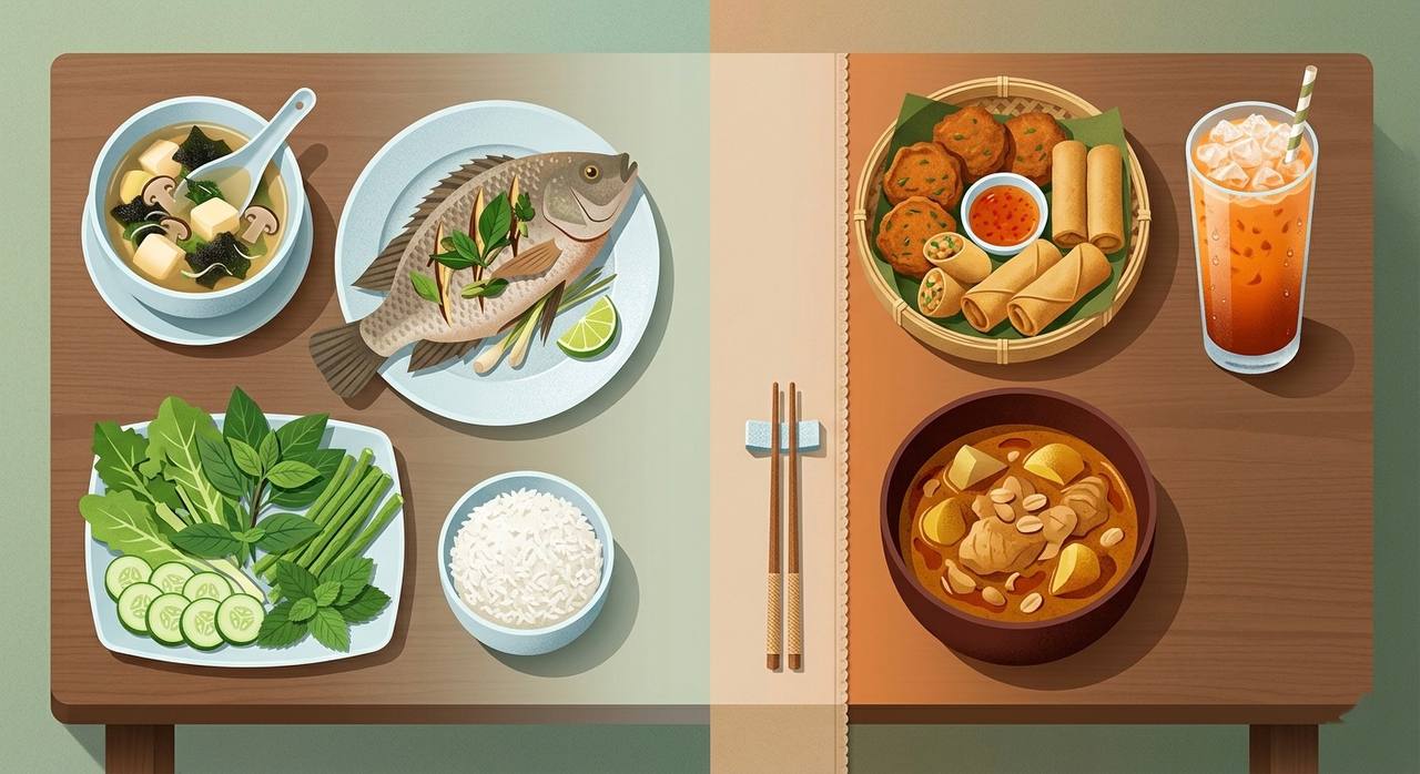 Is Thai food healthy — nutritious Thai dishes with vegetables, herbs, and balanced flavours