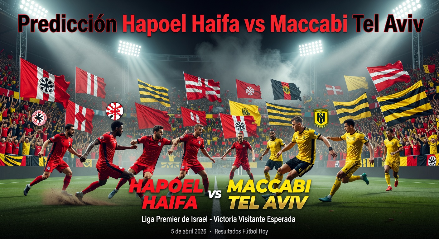 Hapoel Haifa vs Maccabi Tel Aviv Pronóstico / Prediction