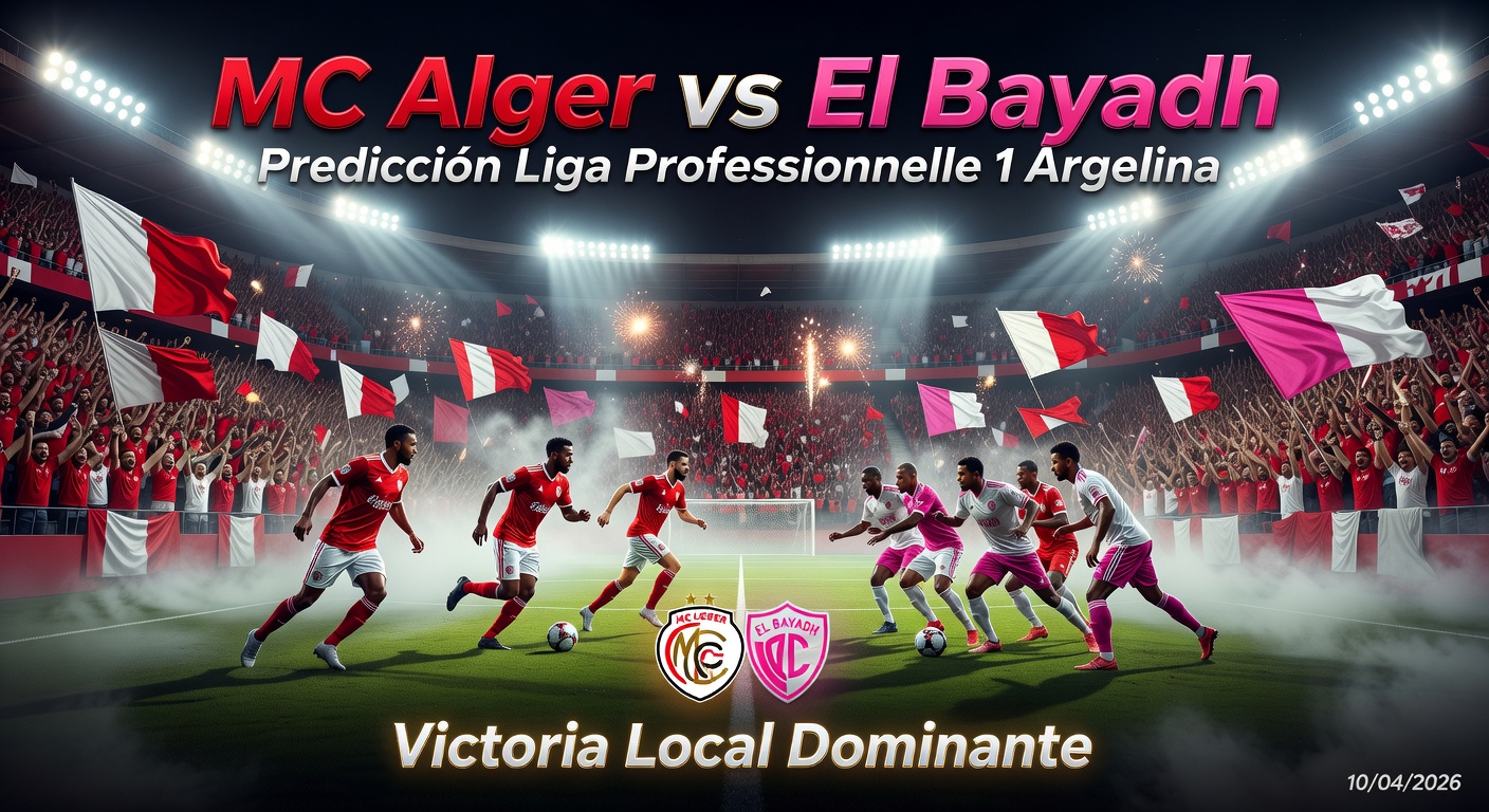 MC Alger vs El Bayadh Pronóstico / Prediction