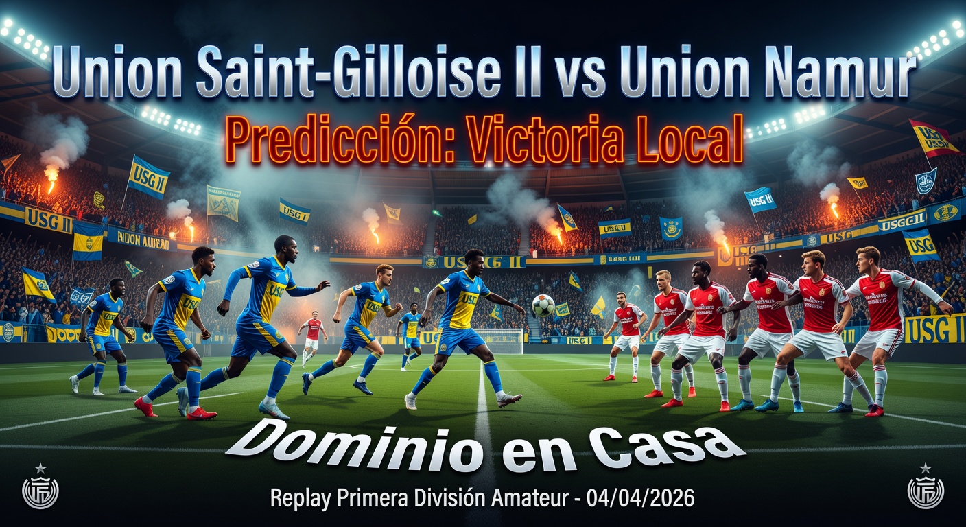 Union Saint-Gilloise II vs Union Namur Pronóstico / Prediction
