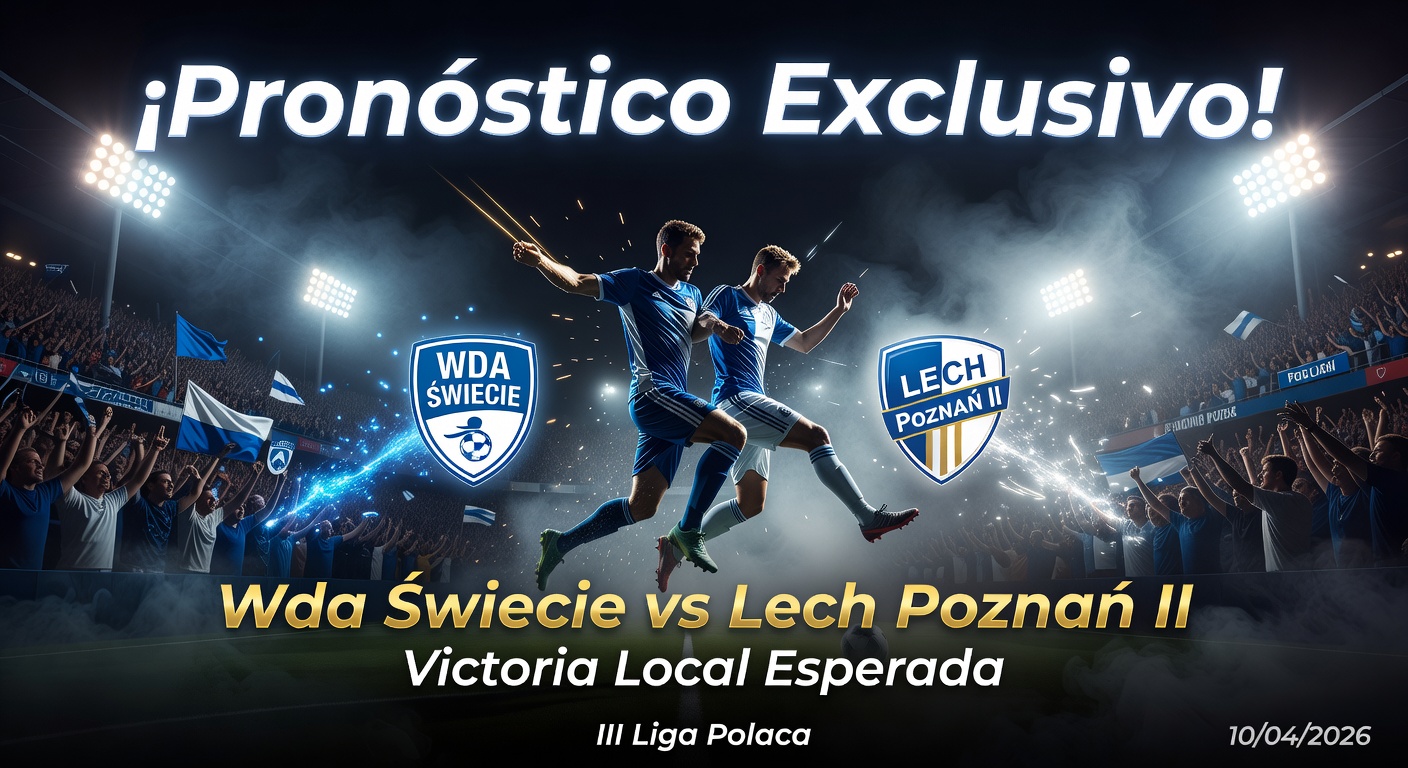 Wda Świecie vs Lech Poznań II Pronóstico / Prediction