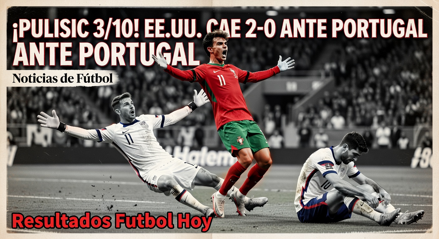 USMNT Lose to Portugal in Friendly; Pulisic Criticized - ESPN