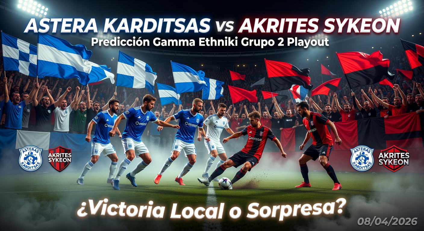 Asteras Kard. vs Akrites Sykeon Pronóstico / Prediction