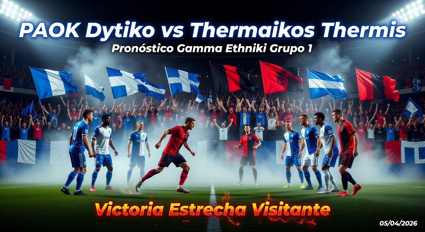 PAOK Dytiko vs Thermaikos Thermis Pronóstico / Prediction