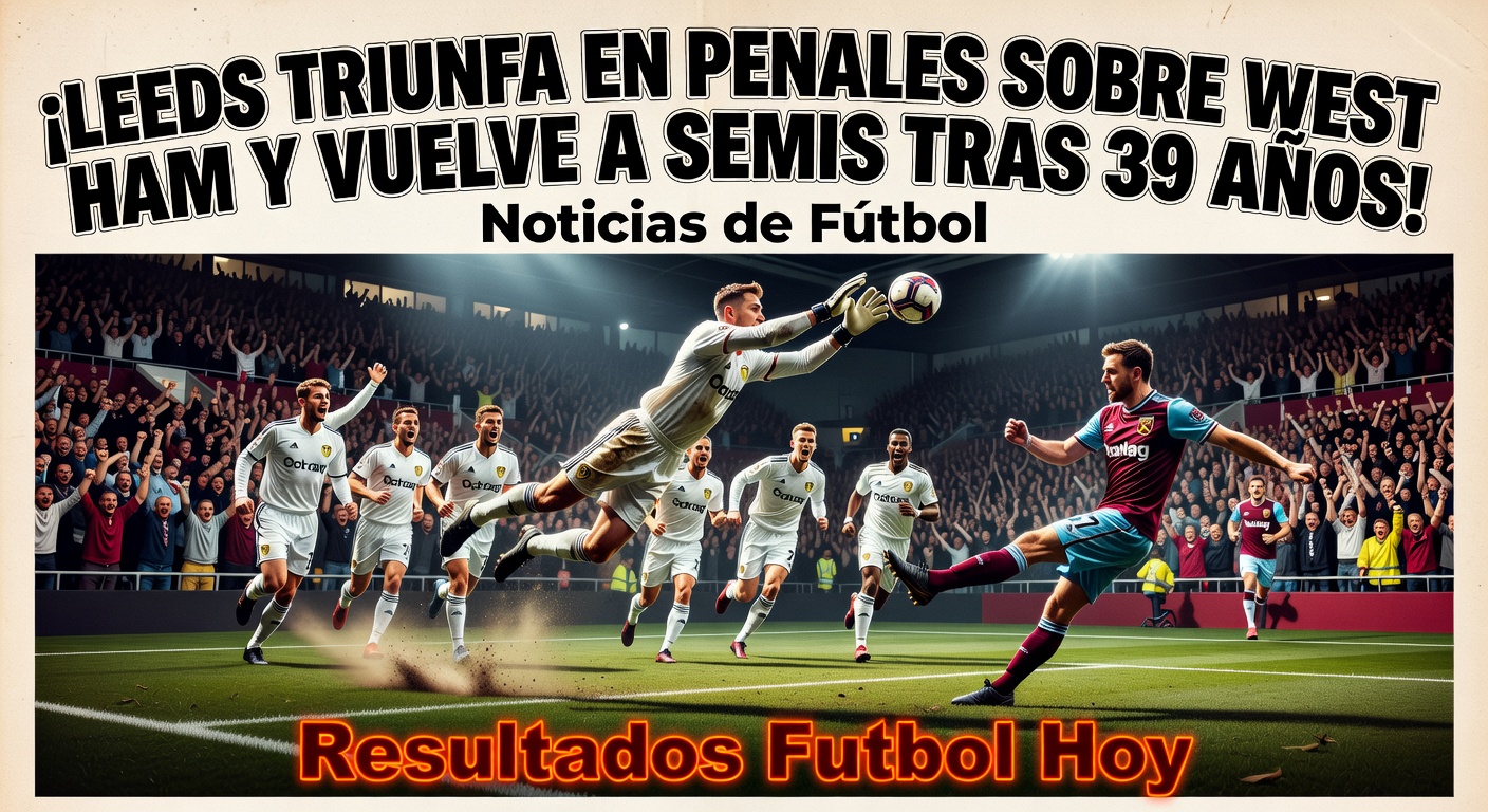 Leeds United beat West Ham on penalties to reach FA Cup semis (Taipei Times, 9 hours ago)