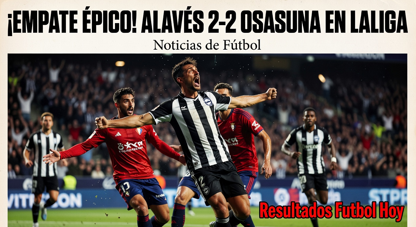 Alavés 1-1 Osasuna (49') La Liga