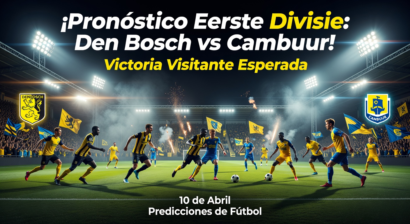 Den Bosch vs Cambuur Pronóstico / Prediction