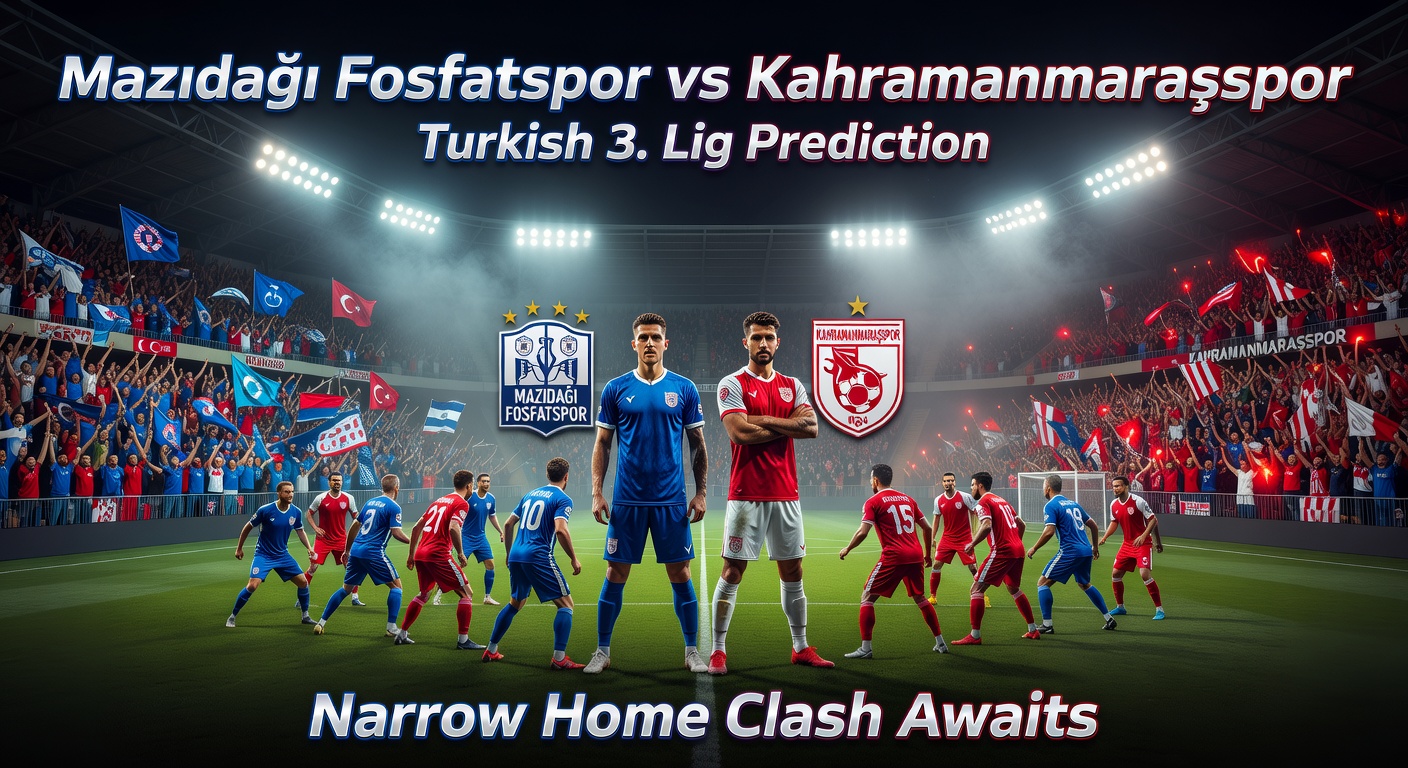 Mazıdağı Fosfatspor vs Kahramanmaraşspor Pronóstico / Prediction
