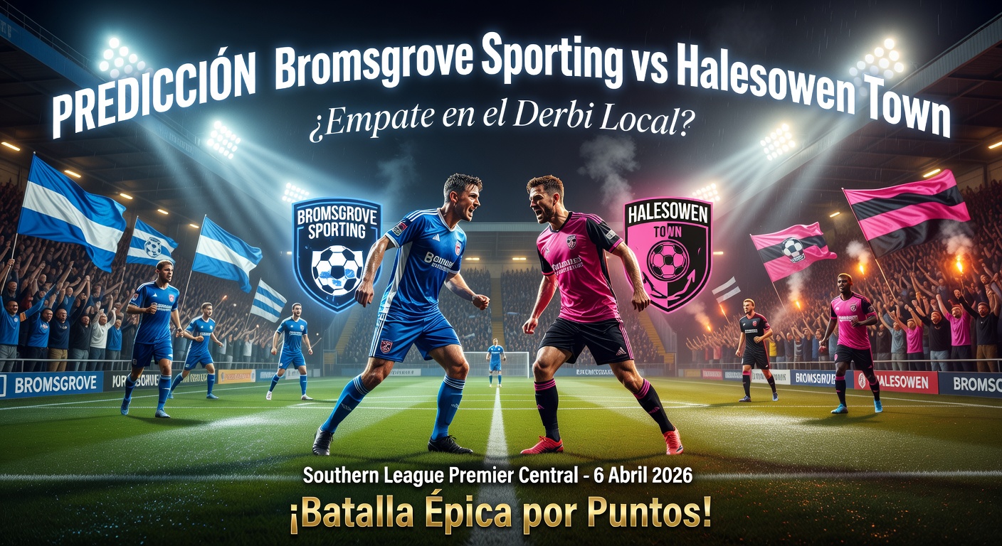 Bromsgrove Sporting vs Halesowen Town Pronóstico / Prediction
