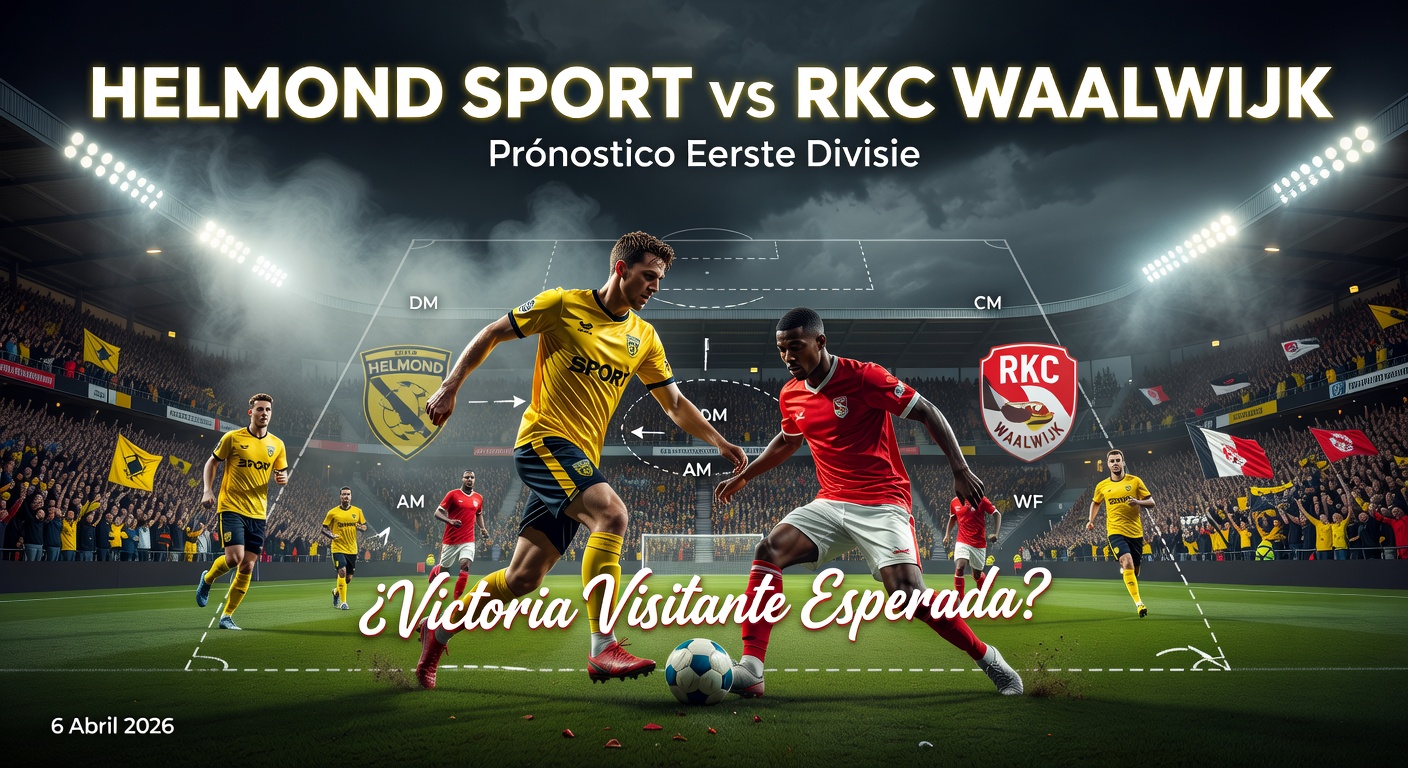 Helmond Sport vs Waalwijk Pronóstico / Prediction