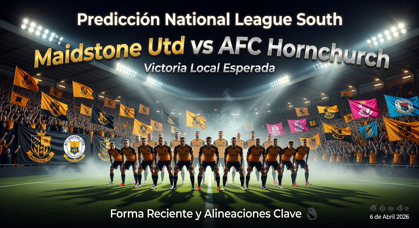 Maidstone Utd vs AFC Hornchurch Pronóstico / Prediction