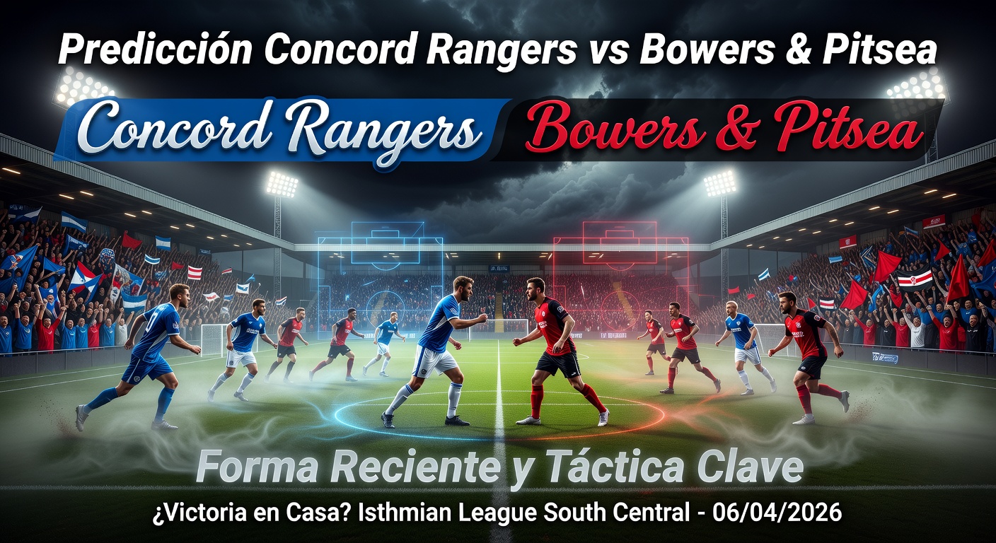Concord Rangers vs Bowers & Pitsea Pronóstico / Prediction