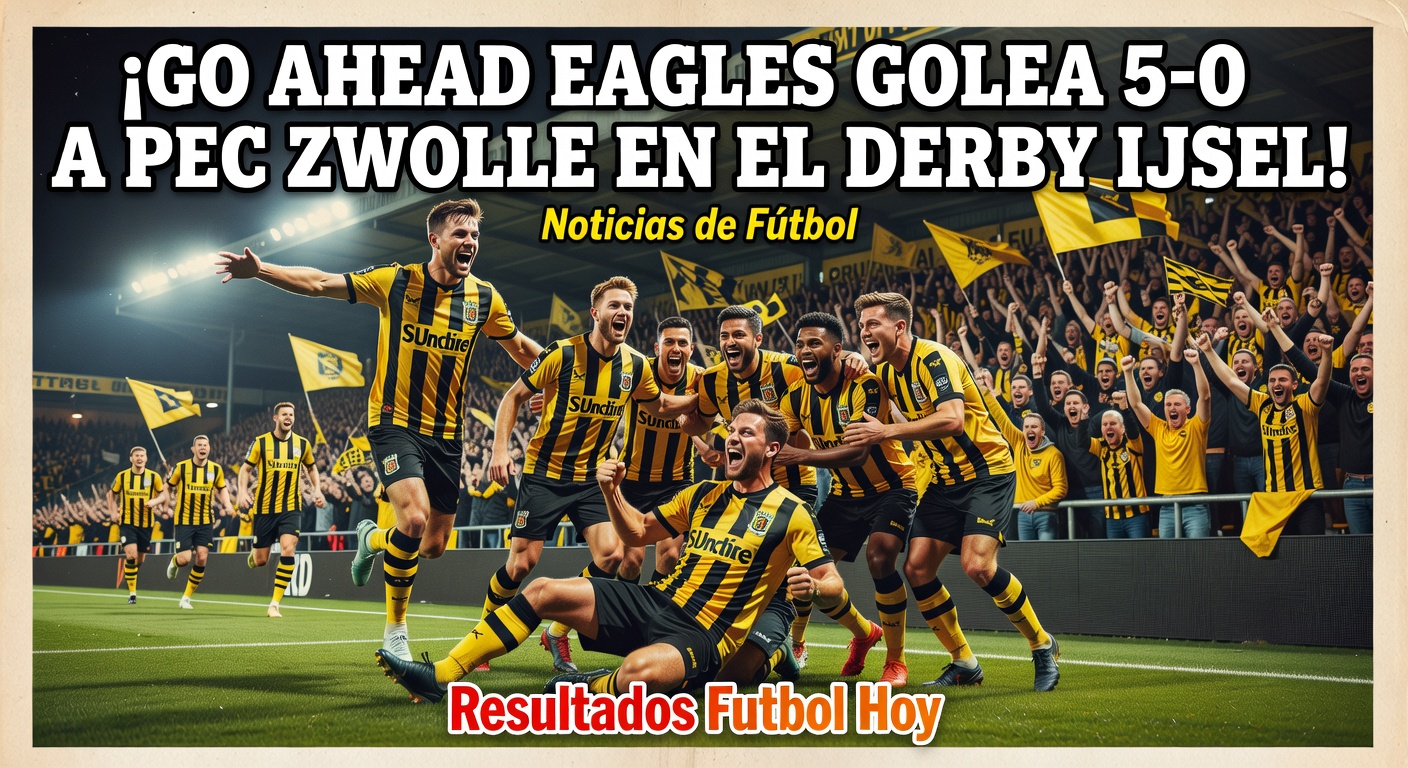 Go Ahead Eagles rout PEC Zwolle 5-0 in Eredivisie