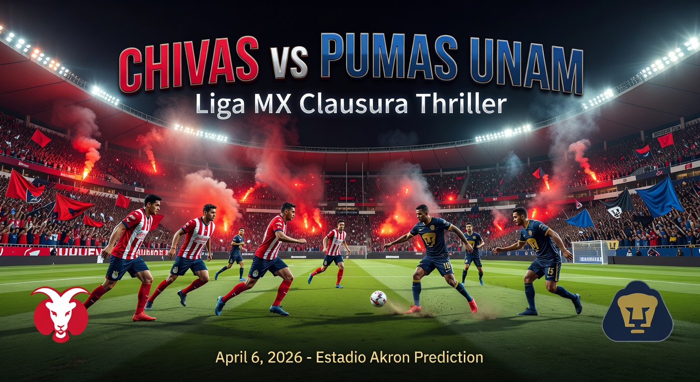 Guadalajara Chivas vs U.N.A.M. - Pumas Pronóstico / Prediction