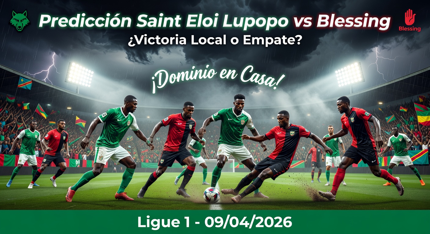 Saint Eloi Lupopo vs Blessing Pronóstico / Prediction
