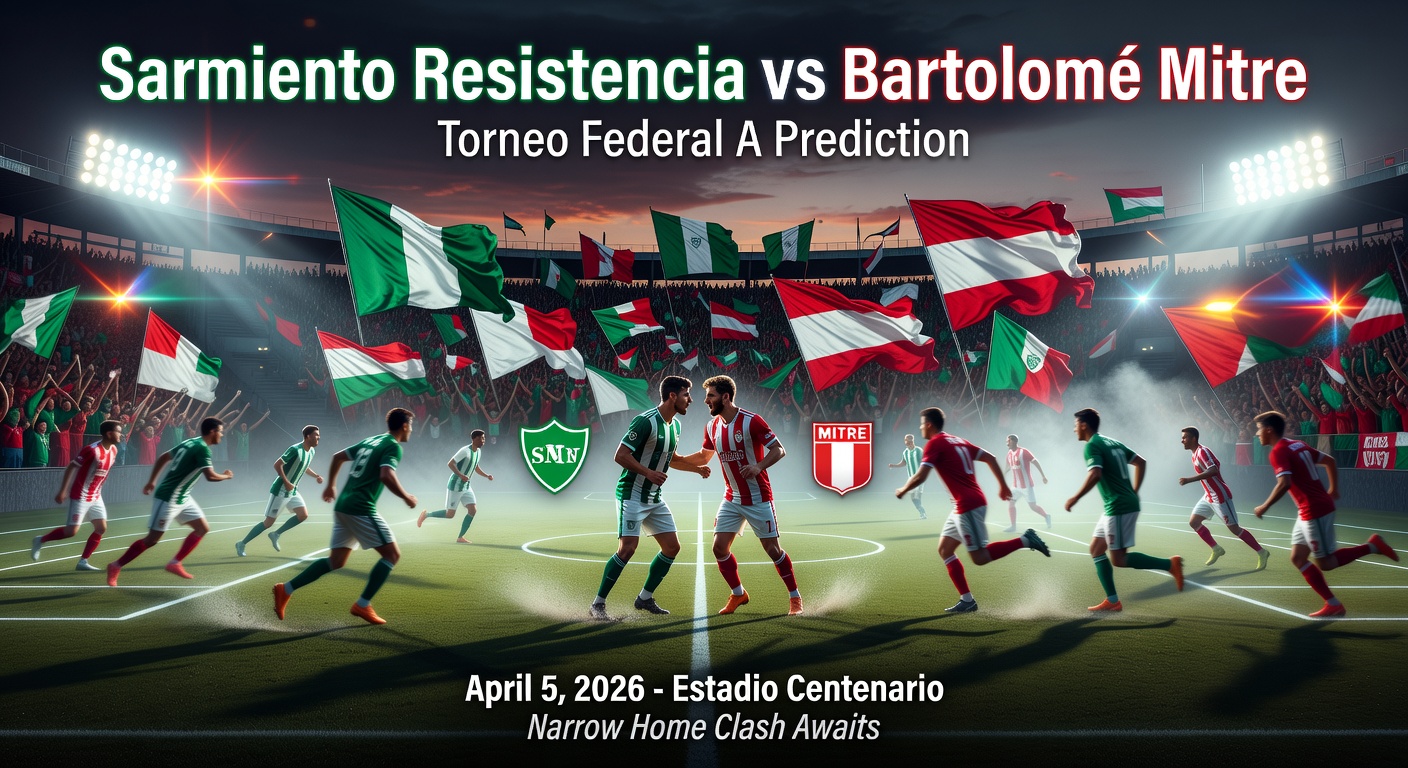Sarmiento Resistencia vs Bartolomé Mitre Pronóstico / Prediction