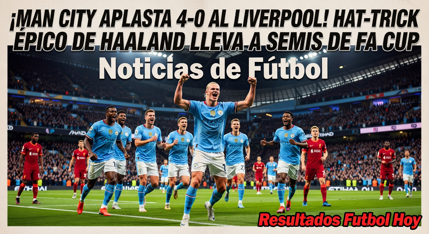 Haaland hat-trick powers Manchester City to 4-0 FA Cup win over Liverpool (BBC Sport, 2 hours ago)