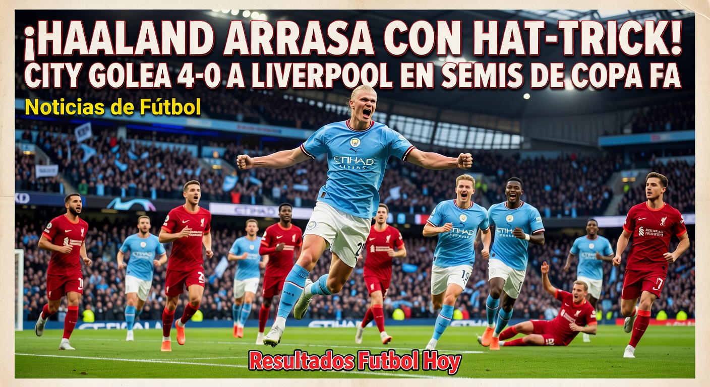 Man City defeat Liverpool 4-0 in FA Cup quarterfinal; Haaland hat-trick first in 89 years (ESPN)