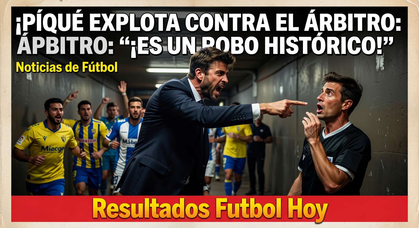 Pique Loses Temper with Referee: 'Historic Robbery'