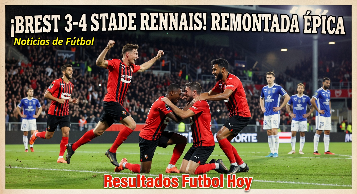 Brest 3-4 Stade Rennais (Ligue 1)