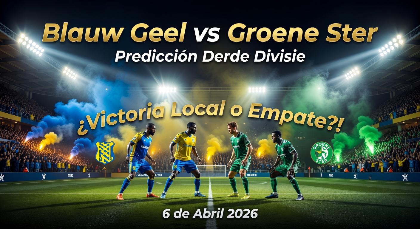Blauw Geel vs Groene Ster Pronóstico / Prediction