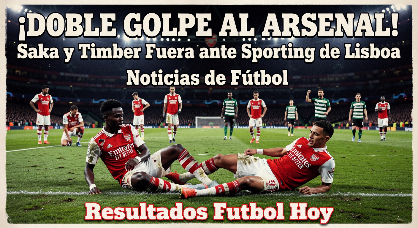 Arsenal suffer double injury blow with Saka and Timber ruled out for Sporting CP clash (The Sun, 6 hours ago)