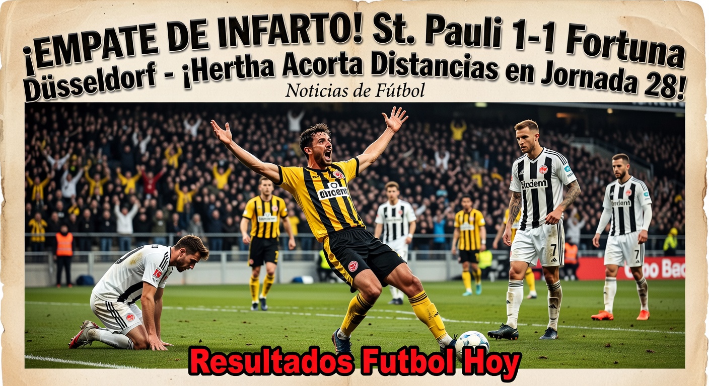 2. Bundesliga: St. Pauli drop points in 1-1 draw vs Fortuna Düsseldorf