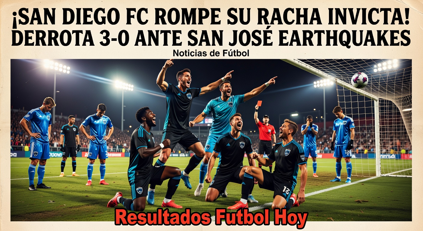 San Jose Earthquakes Snap San Diego's Unbeaten Run 3-0