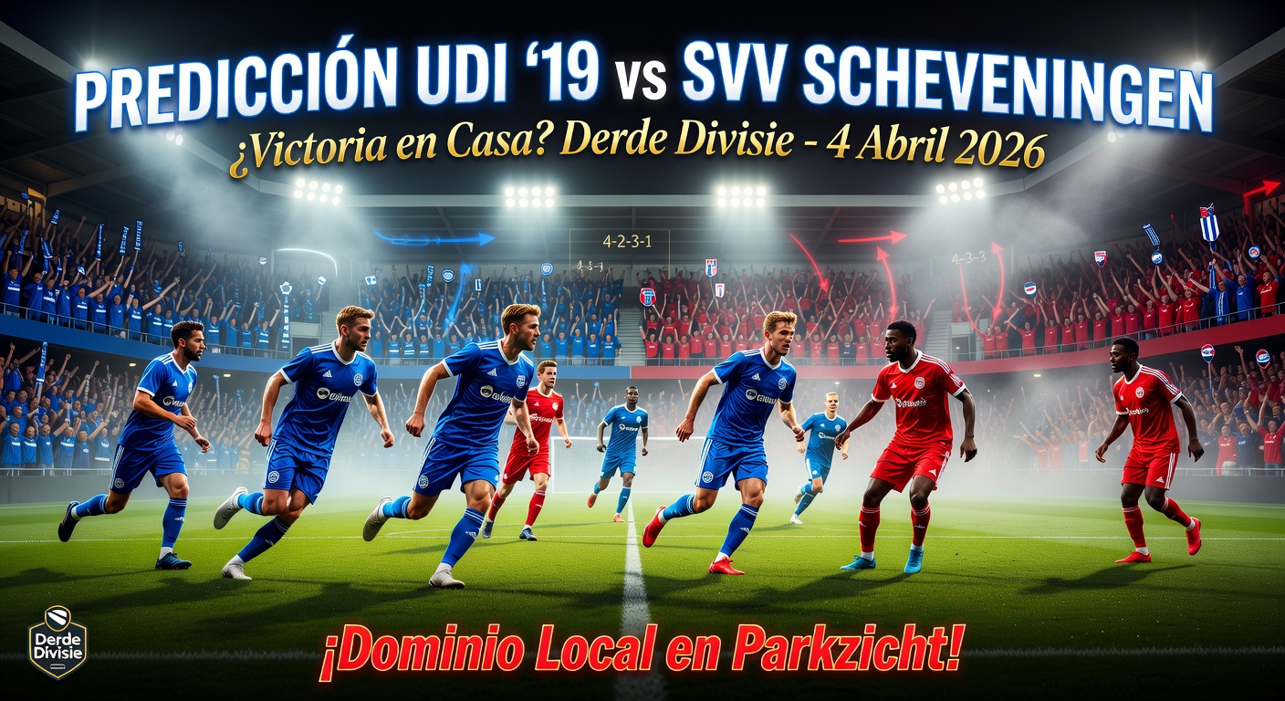 UDI '19 vs SVV Scheveningen Pronóstico / Prediction
