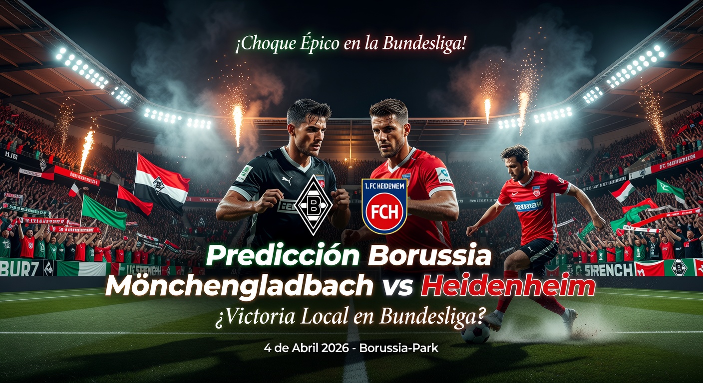 Borussia Mönchengladbach vs 1. FC Heidenheim Pronóstico / Prediction