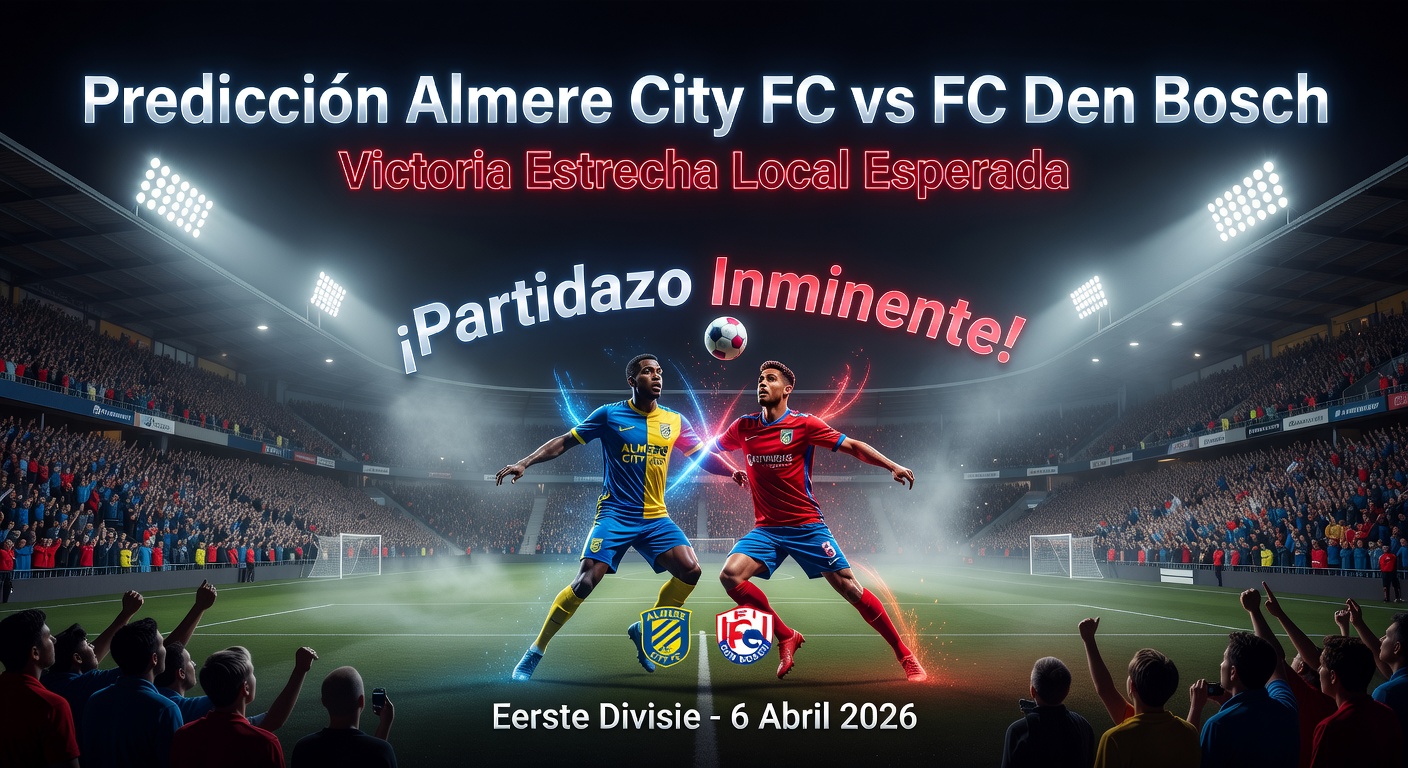 Almere City FC vs Den Bosch Pronóstico / Prediction
