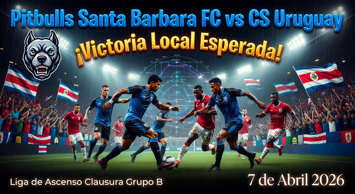 Pitbulls Santa Barbara FC vs CS Uruguay Pronóstico / Prediction