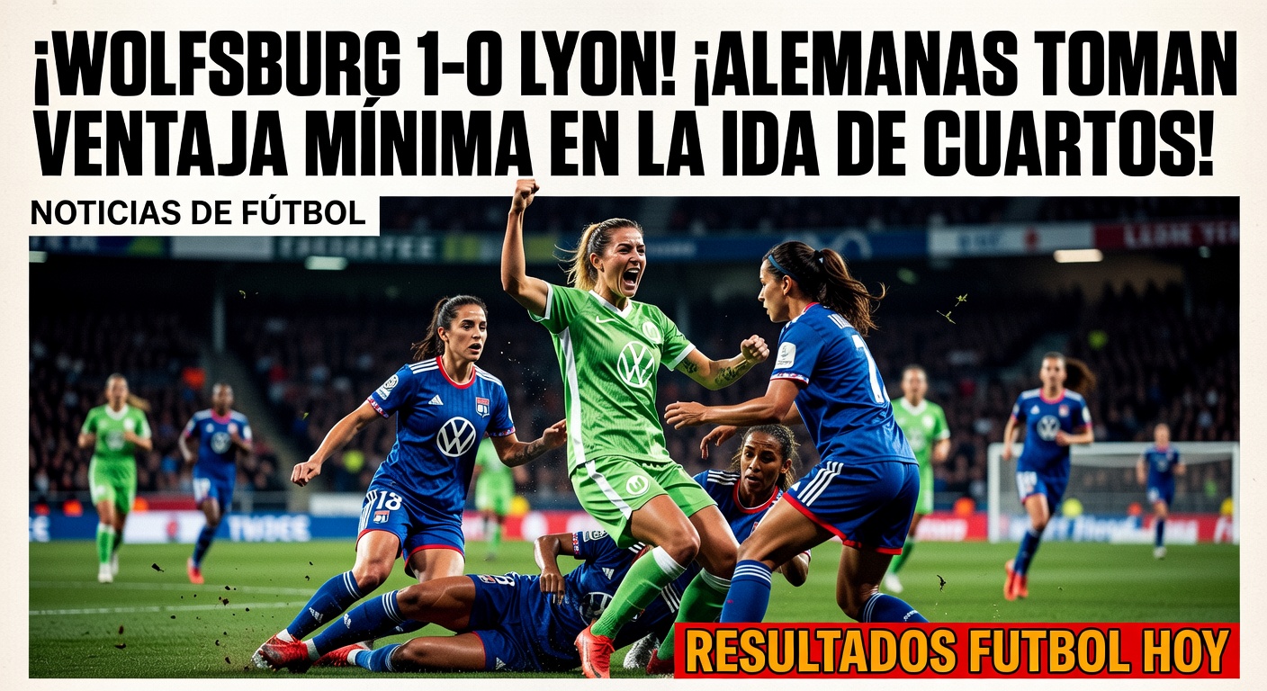 Wolfsburg Edge Lyon 1-0 Aggregate in Women's Champions League Quarter-Final